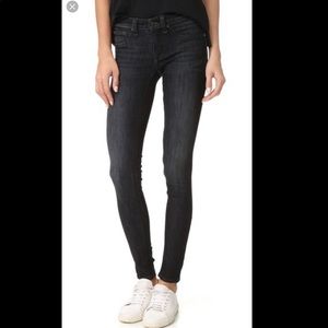 Rag & Bone Skinny Jean in Black Rae